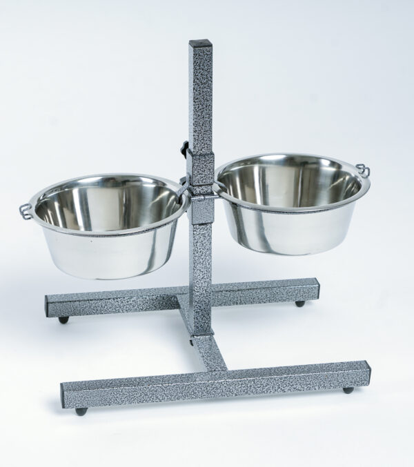 Comedero Doble Regulable Inox. - Imagen 2